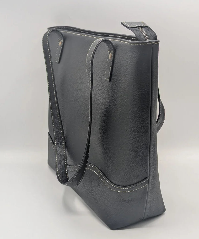 Stylish Korean Version Women's Genuine Leather Tote Bag