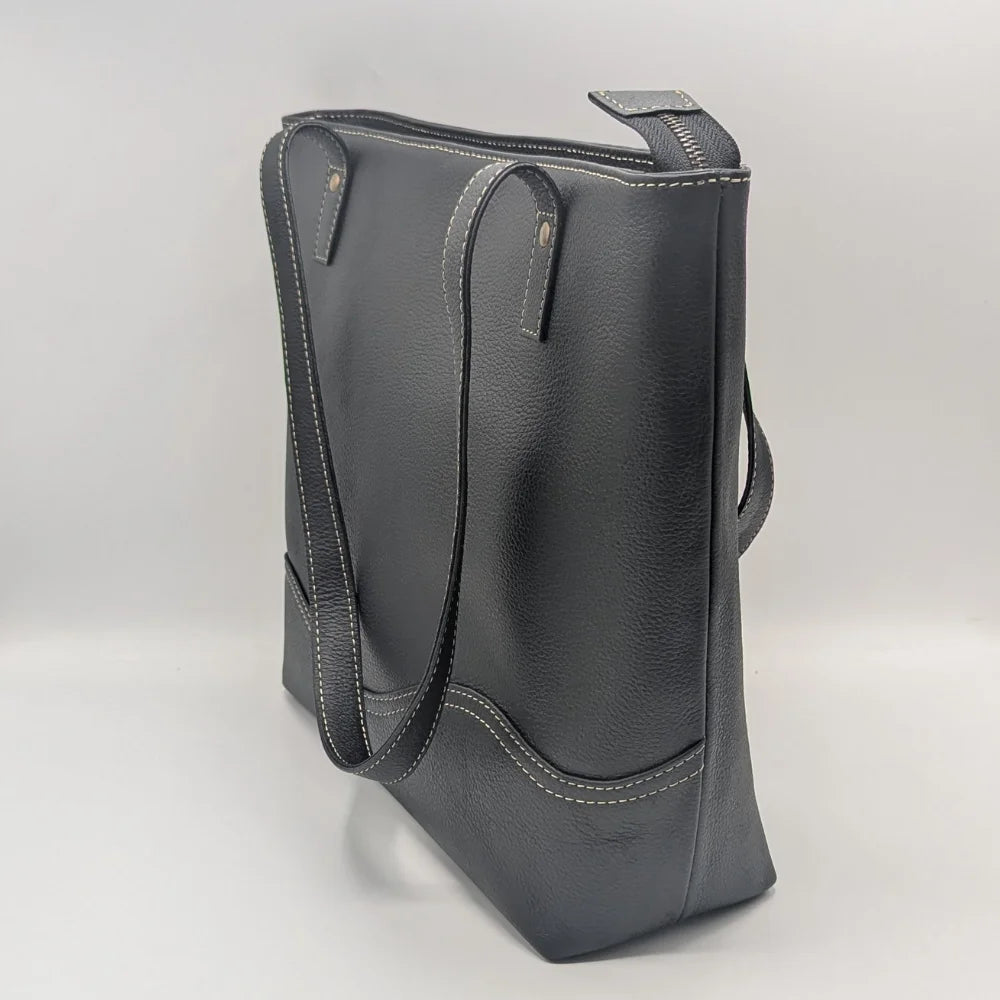 Stylish Korean Version Women's Genuine Leather Tote Bag