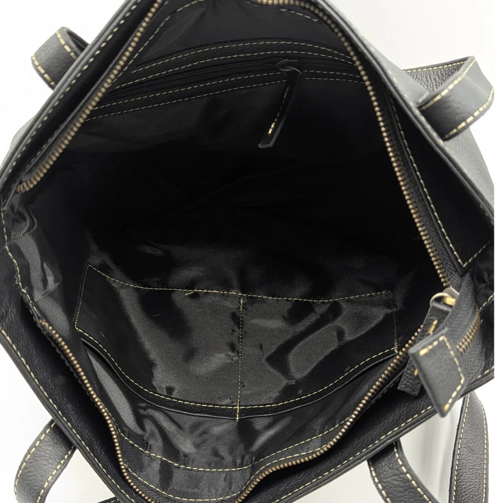 Stylish Korean Version Women's Genuine Leather Tote Bag