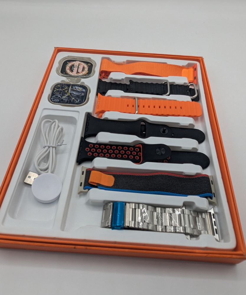 S100 Ultra2 Smart Watch Set 7in1 Multi Strap For Men