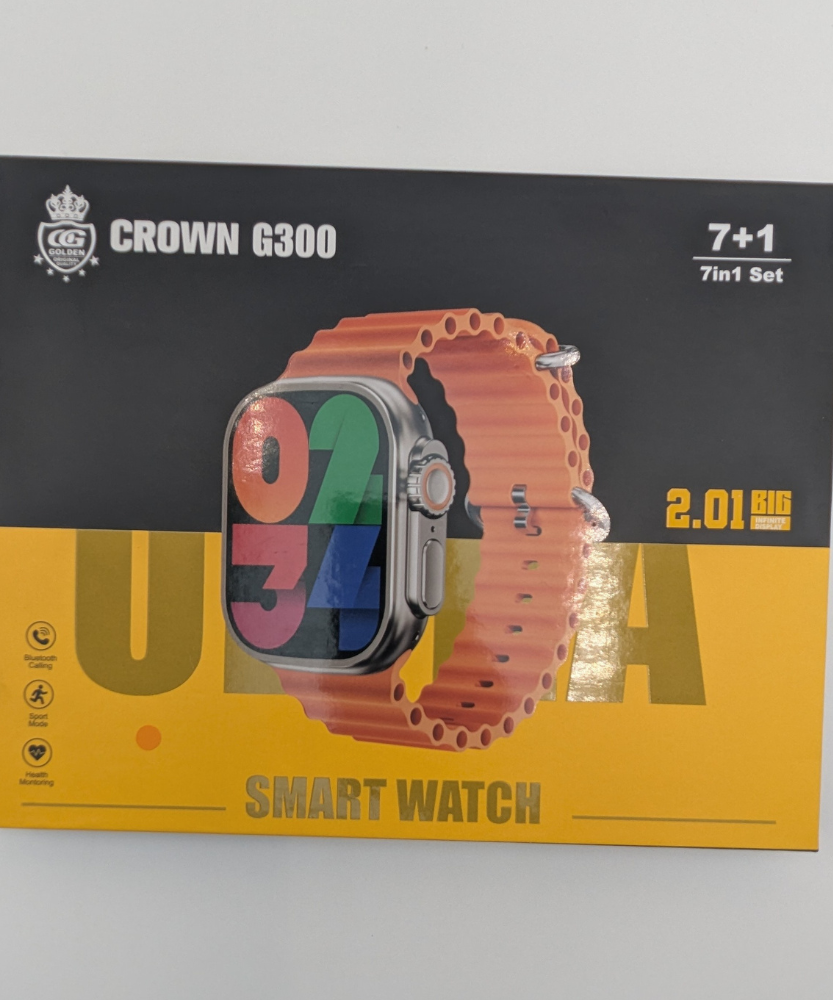 Crown G300 7 in 1 Smart Watch  For Men