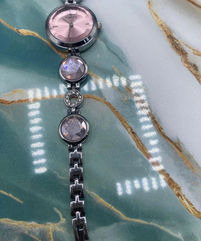 TMS  Crystal-Bracelet Women’s Quartz Watch