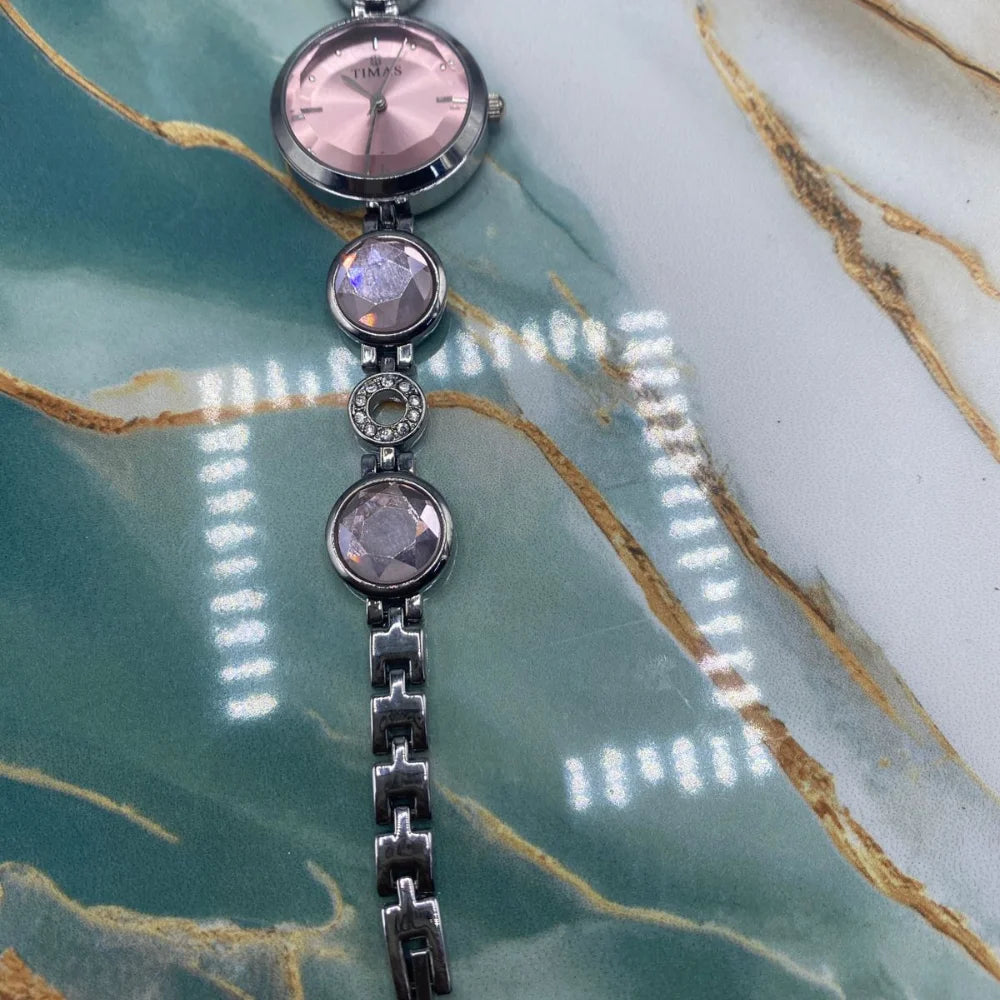 TMS  Crystal-Bracelet Women’s Quartz Watch