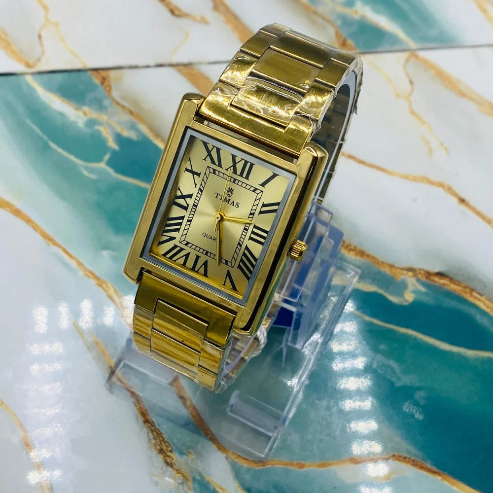 TMS  Rectangular Classic Watch For Men