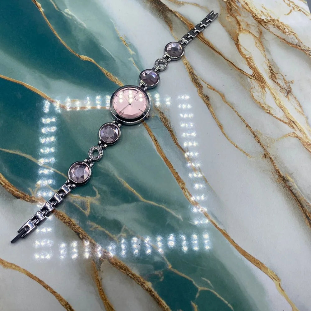 TMS  Crystal-Bracelet Women’s Quartz Watch