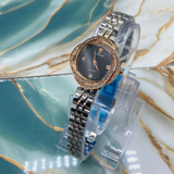 TMS  Elegant Crystal Bezel Women’s Luxury Quartz Watch