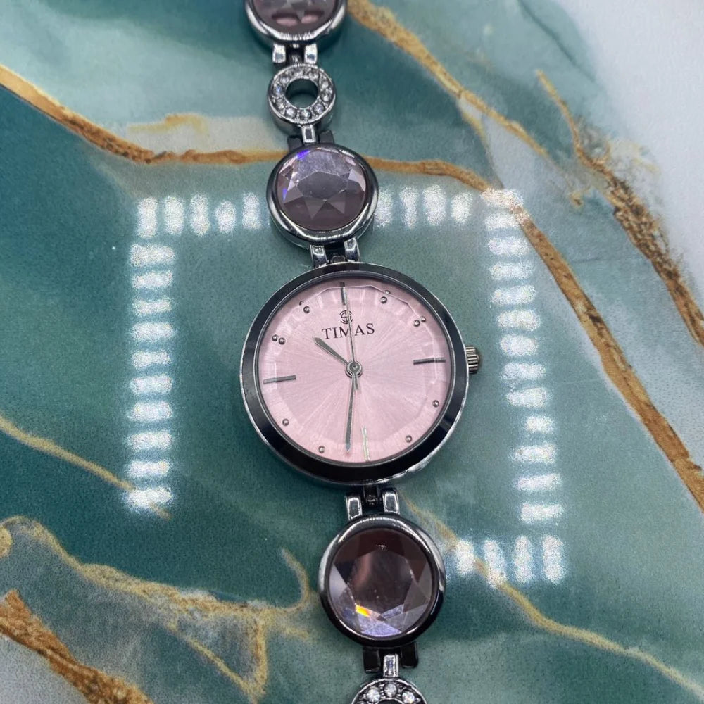 TMS  Crystal-Bracelet Women’s Quartz Watch