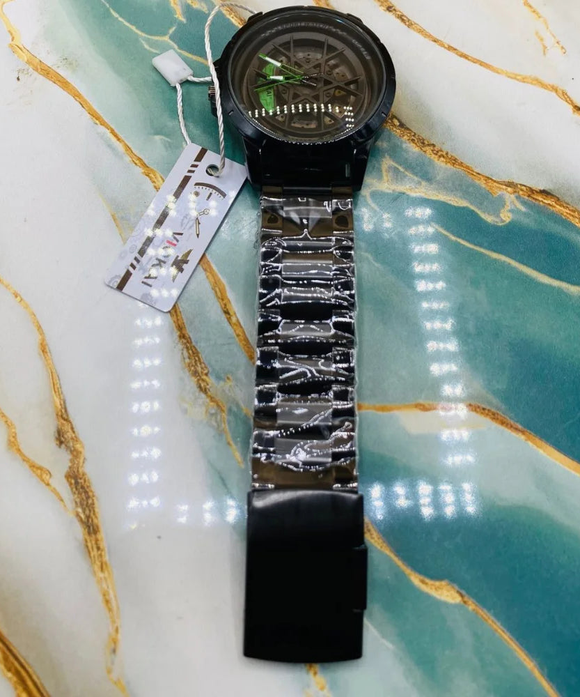 VIOKAI  Sport Wheel Rim Analog Watch for Men