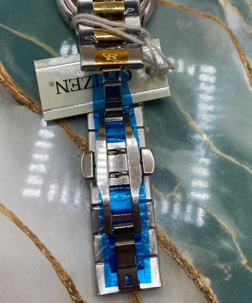 TMS  Premium Two-Tone Silver & Gold Men’s Quartz Watch