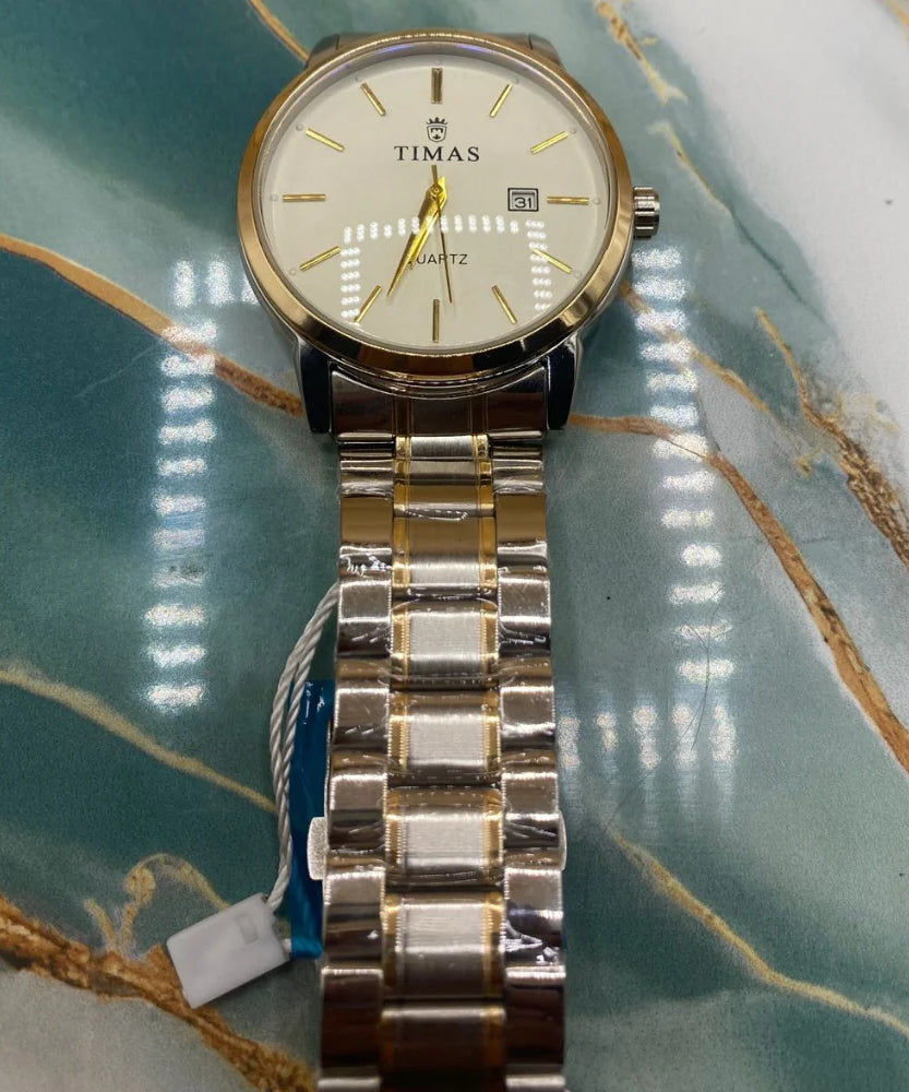 TMS Classic Gold Tone Men’s Quartz Watch