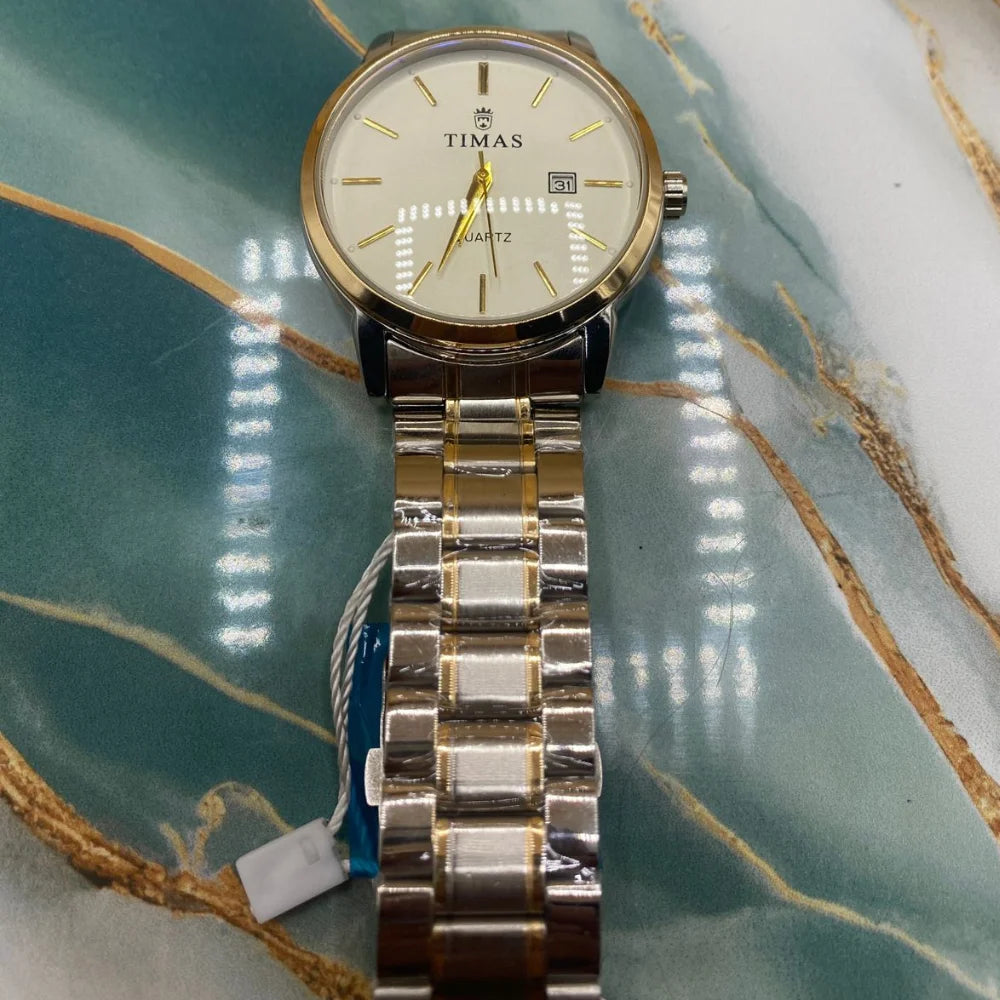 TMS Classic Gold Tone Men’s Quartz Watch