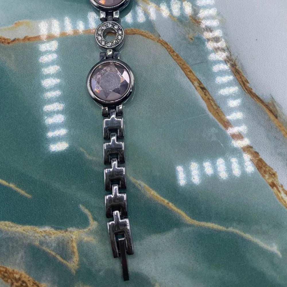 TMS  Crystal-Bracelet Women’s Quartz Watch