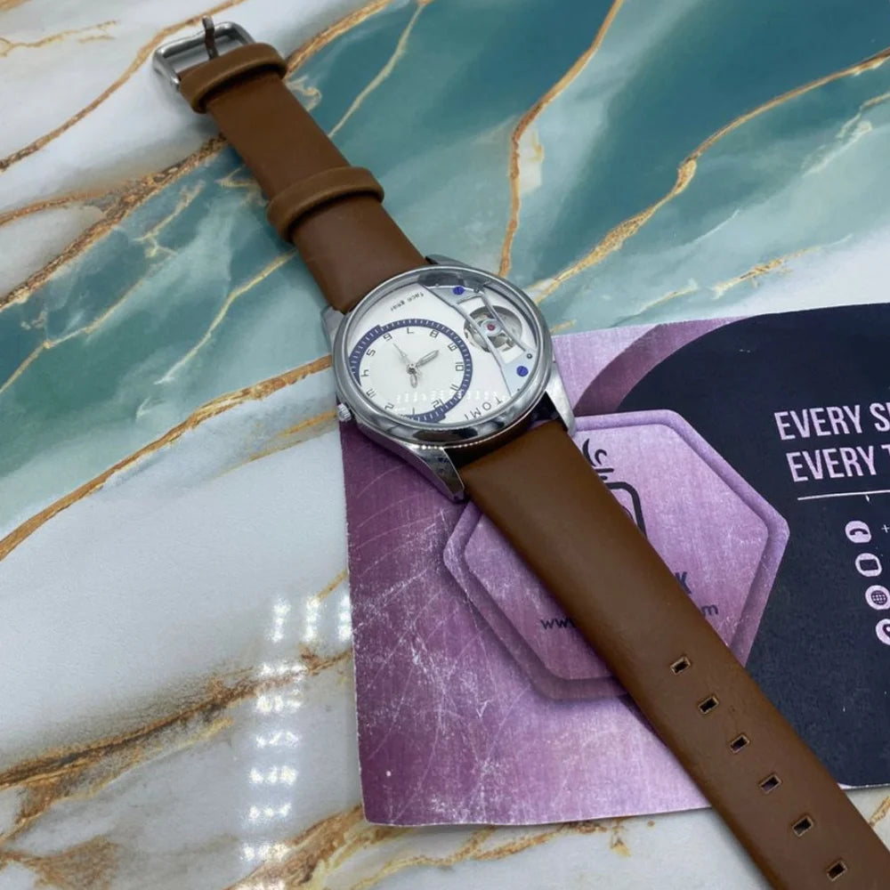 TOMI Leather Strap Watch For Men