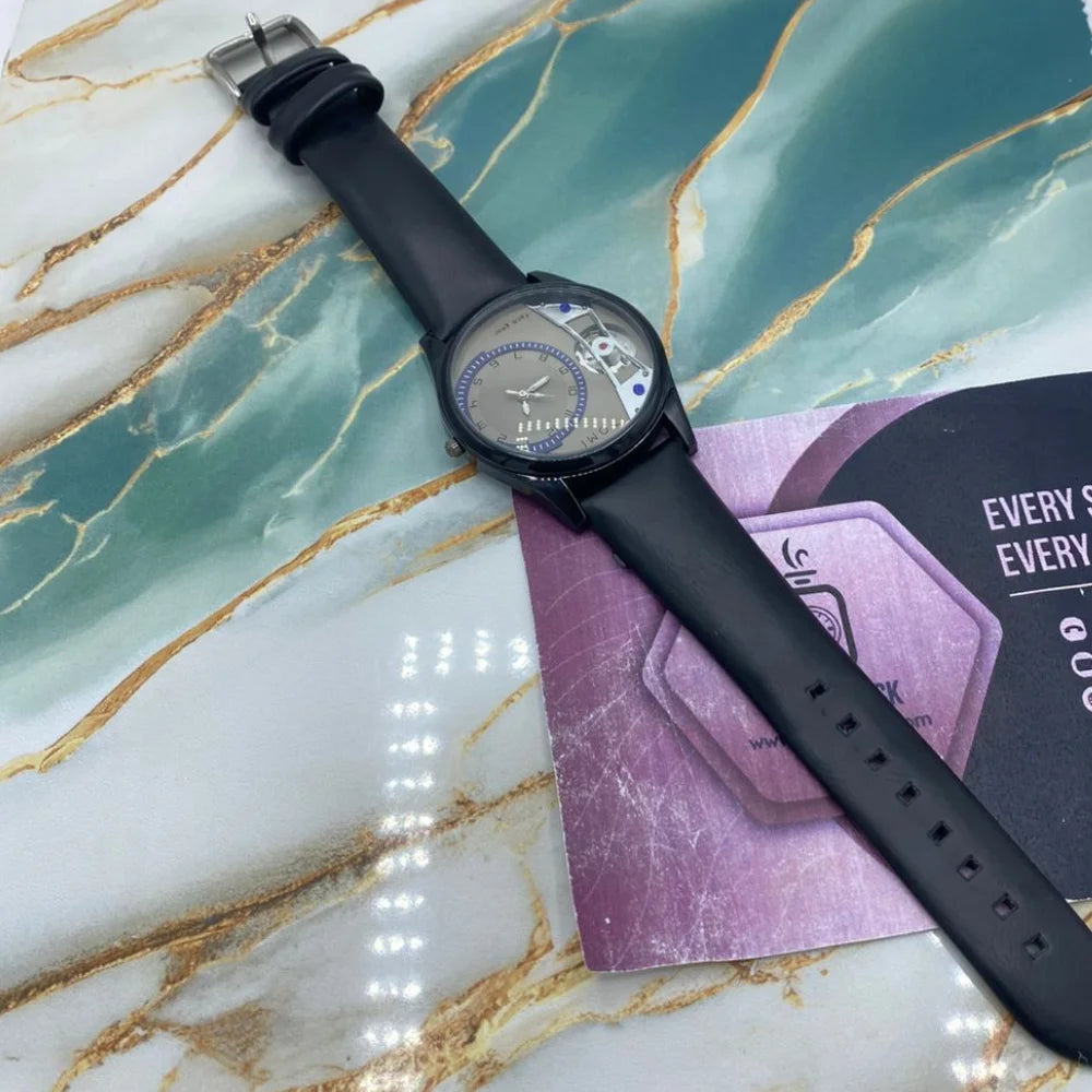 TOMI Leather Strap Watch For Men