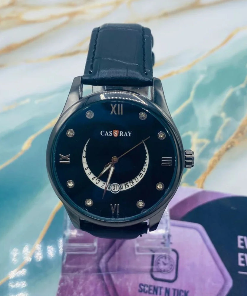 Csry Leather Strap Elegant Watch For Men