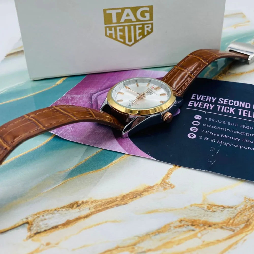 TGH Carrera Watch with Leather Strap