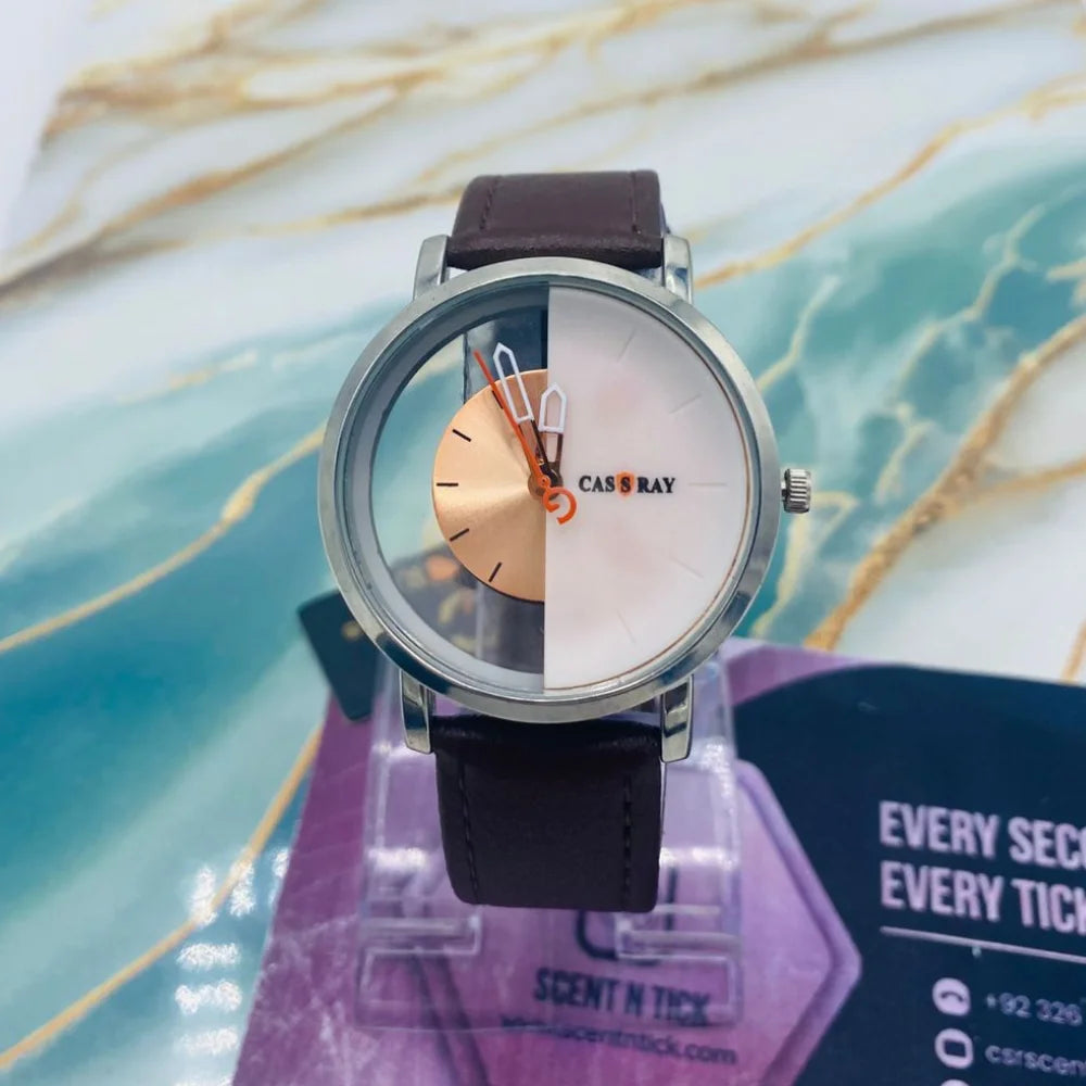 CSY Leather Straps watch for Men's
