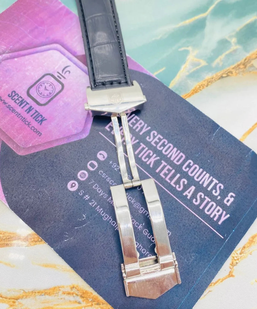 TG Watch with Leather Strap