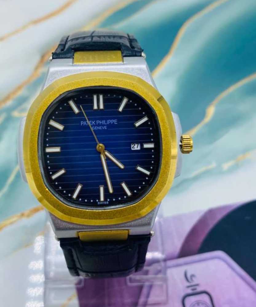 PP Geneve Watch with Leather Strap